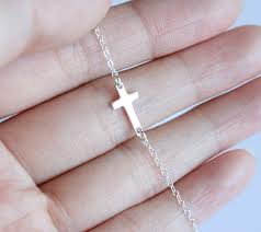 sideways cross necklace review